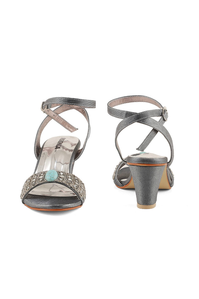 Party Wear Sandal I23668-Grey