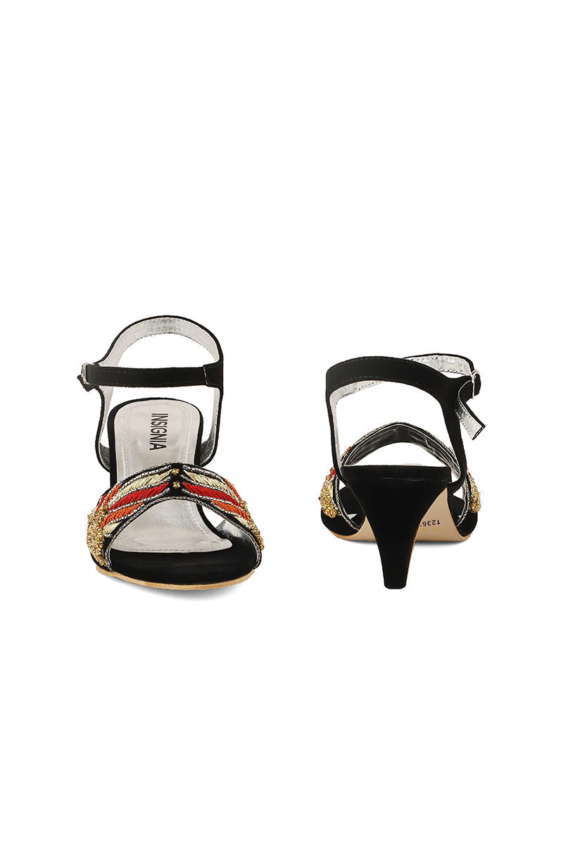 Party Wear Sandal I23673-Black
