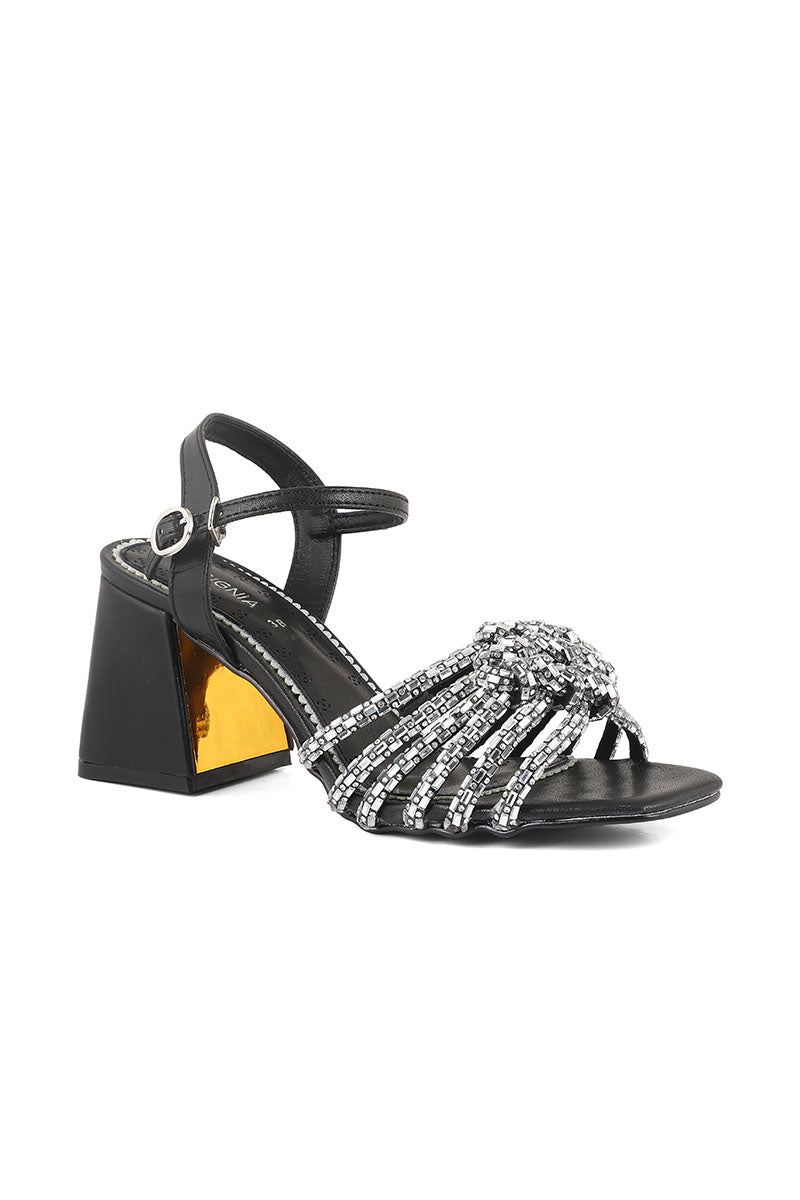 Party Wear Sandal I23675-Black