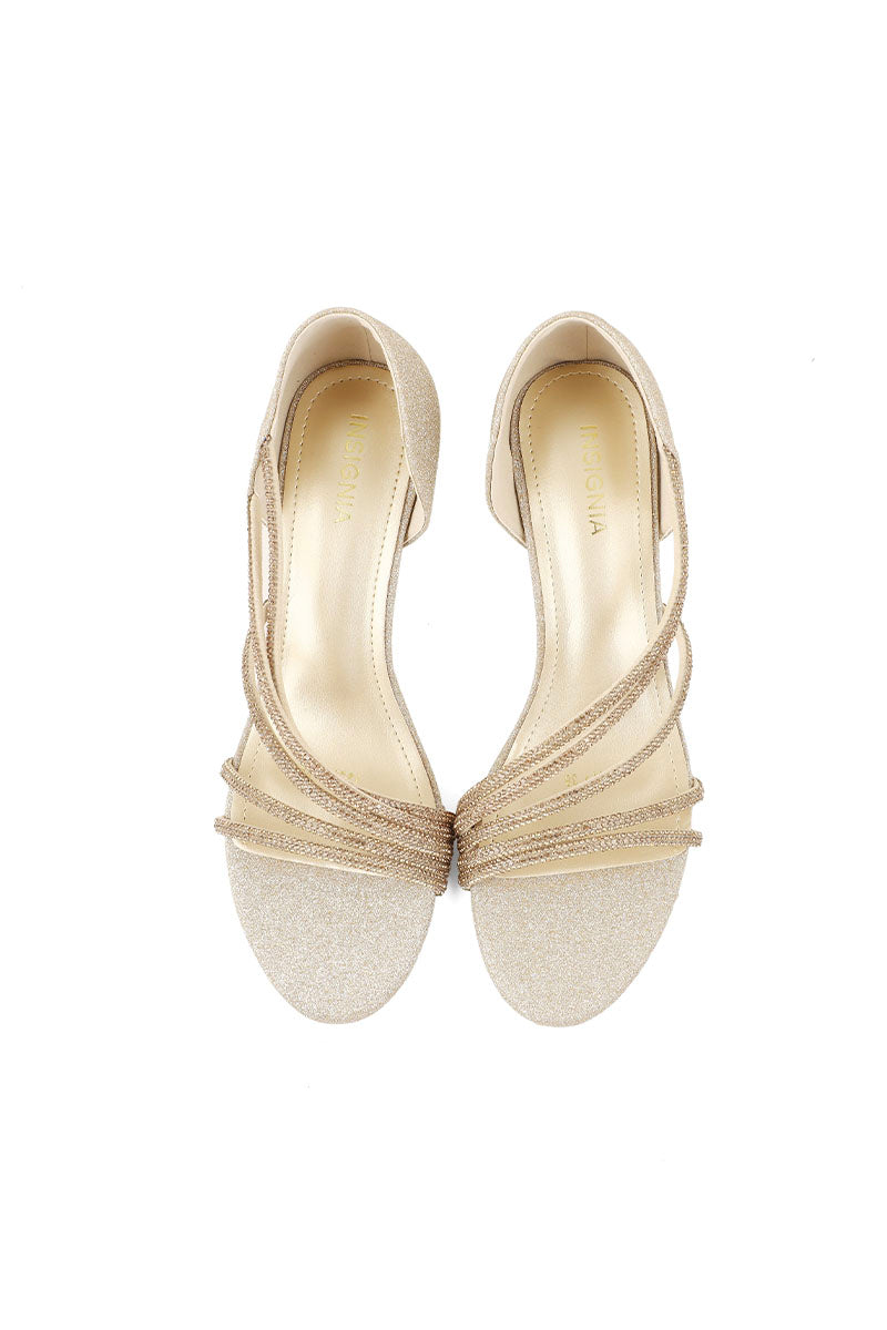 Party Wear Sandal I23677-Golden