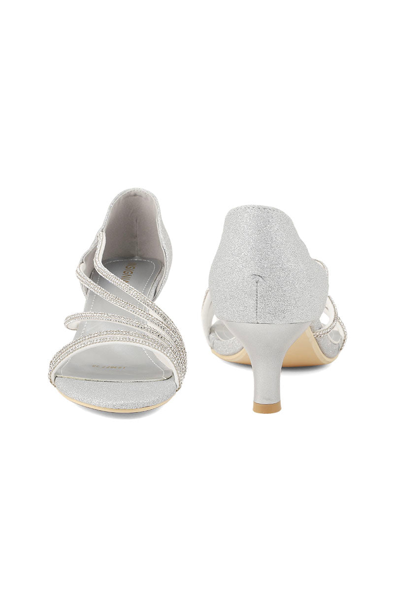 Party Wear Sandal I23677-Silver