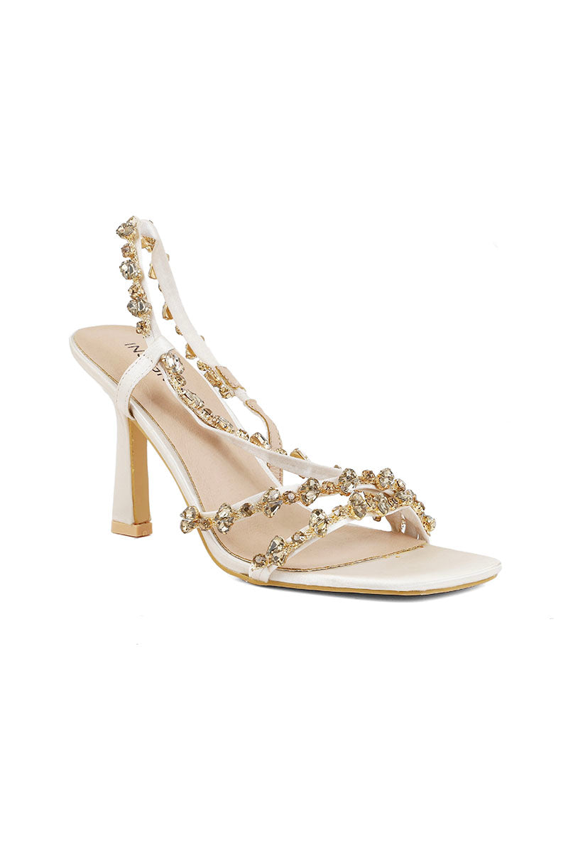 Party Wear Sandal I23679-Golden