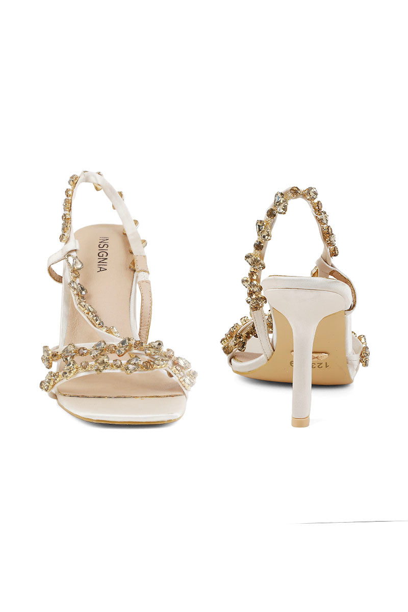 Party Wear Sandal I23679-Golden