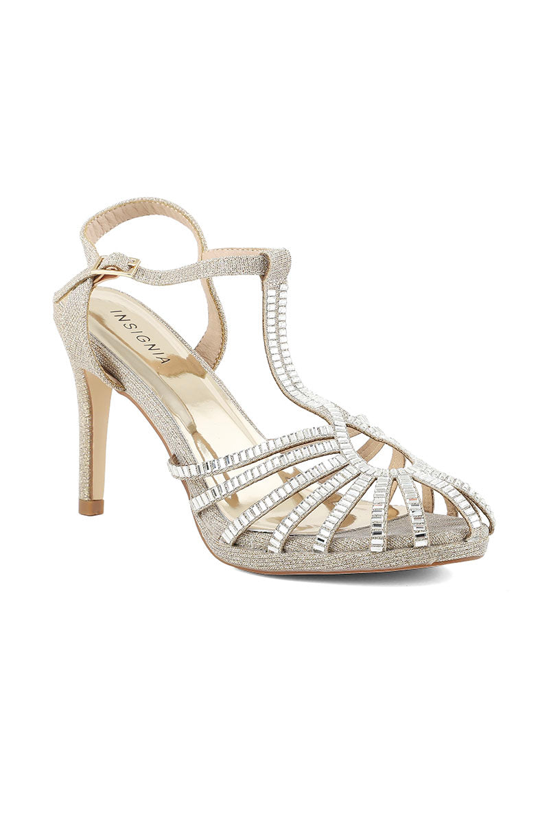 Party Wear Sandal I23681-Golden