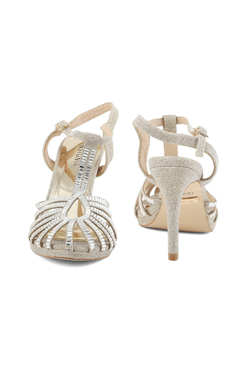 Party Wear Sandal I23681-Golden
