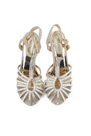 Party Wear Sandal I23681-Golden