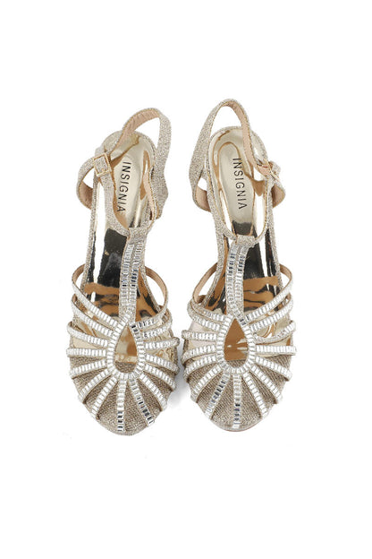 Party Wear Sandal I23681-Golden