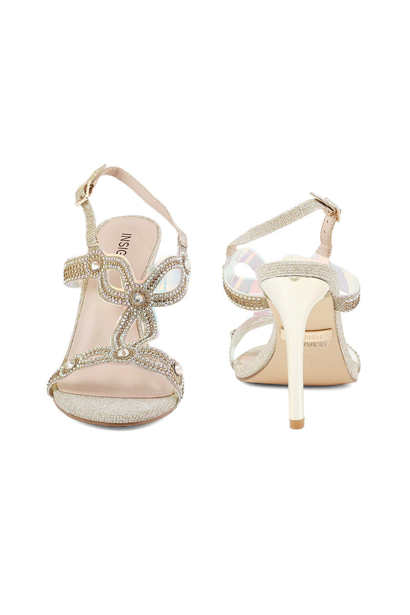 Party Wear Sandal I23683-Golden