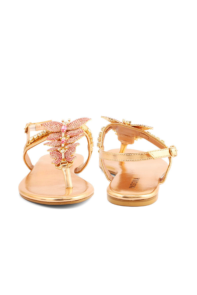 Party Wear Sandal I23687-Peach