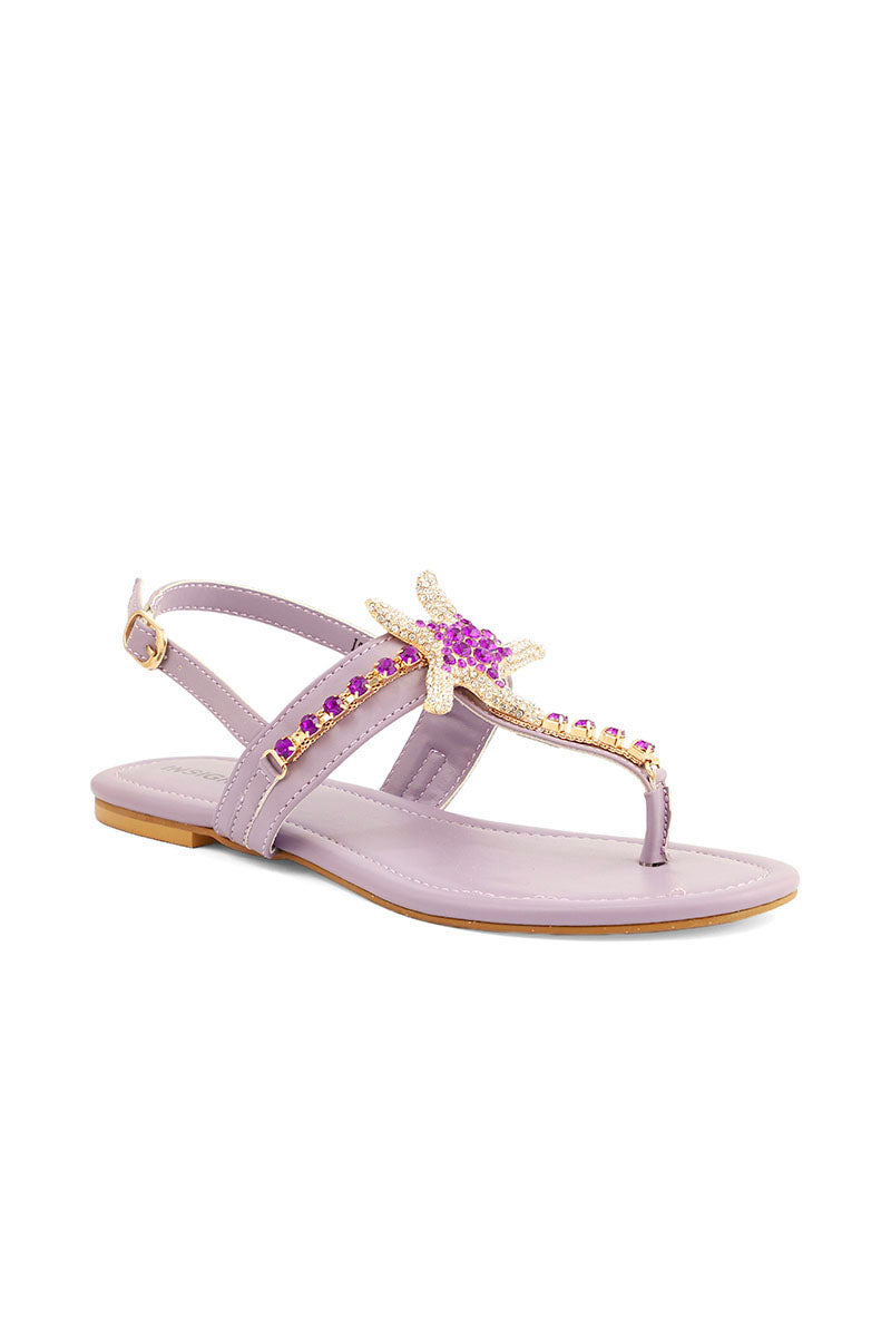 Party Wear Sandal I23688-Purple