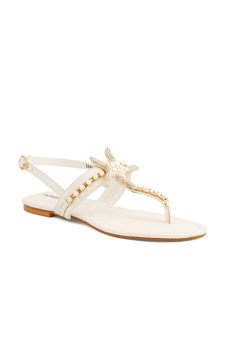 Party Wear Sandal I23688-White