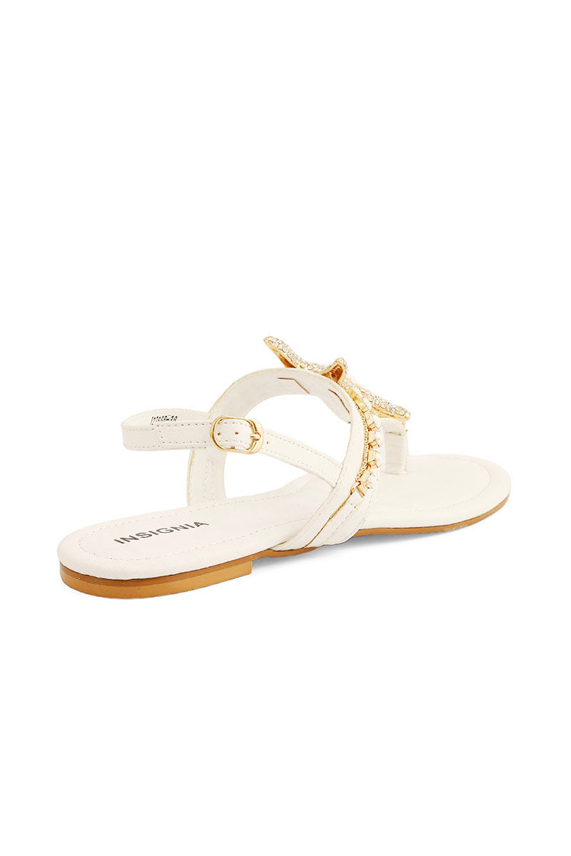 Party Wear Sandal I23688-White