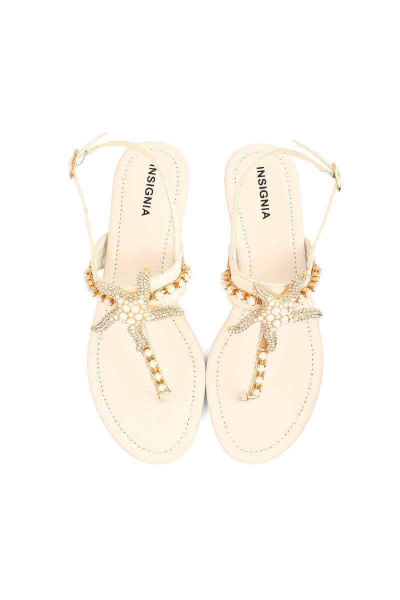 Party Wear Sandal I23688-White