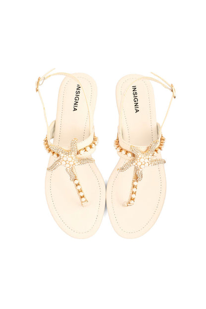 Party Wear Sandal I23688-White