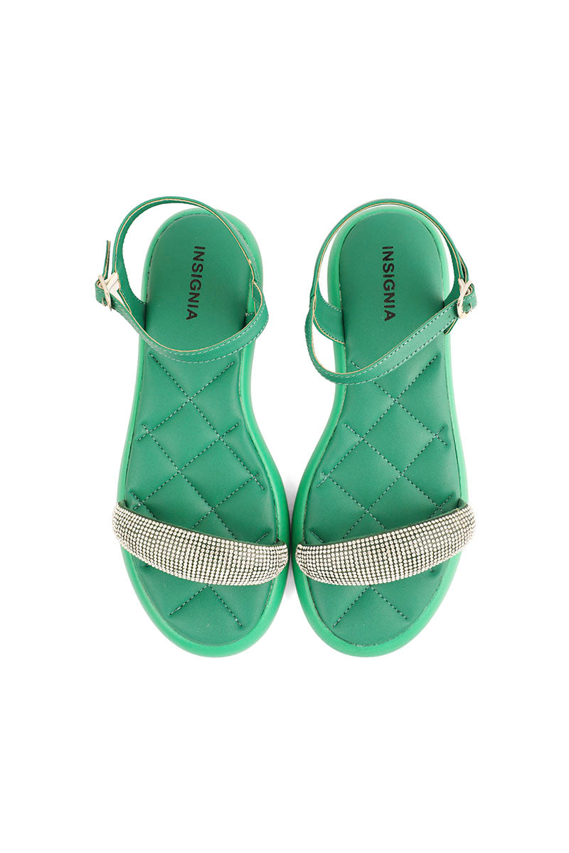 Party Wear Sandal I23689-Green