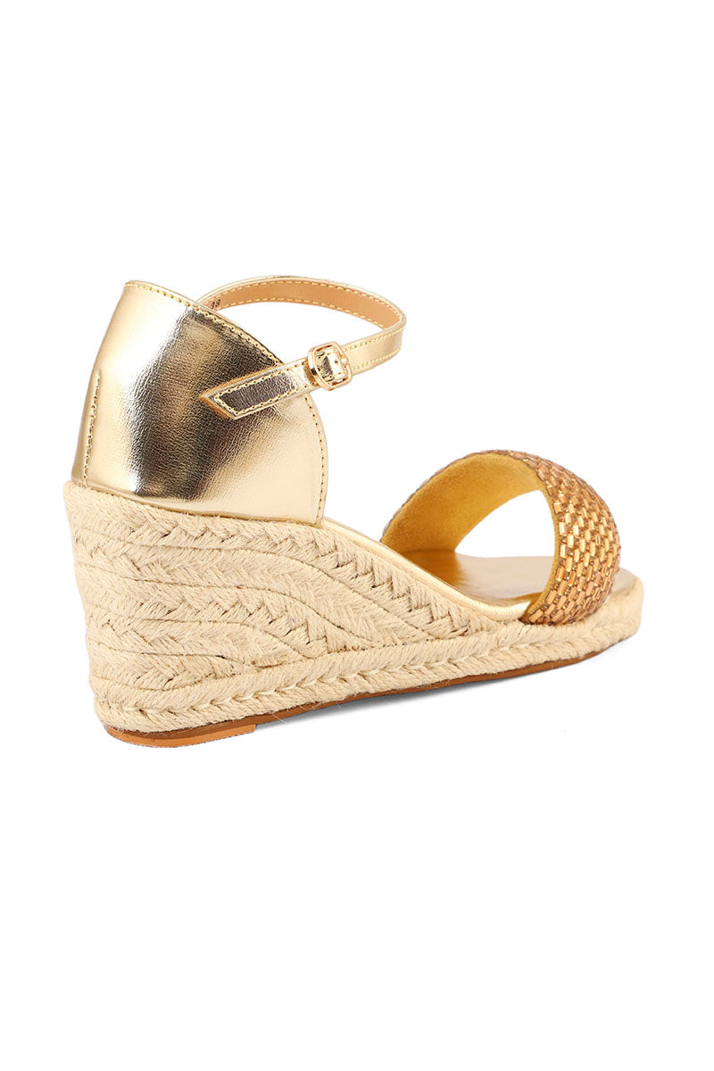Party Wear Sandal I23690-Golden