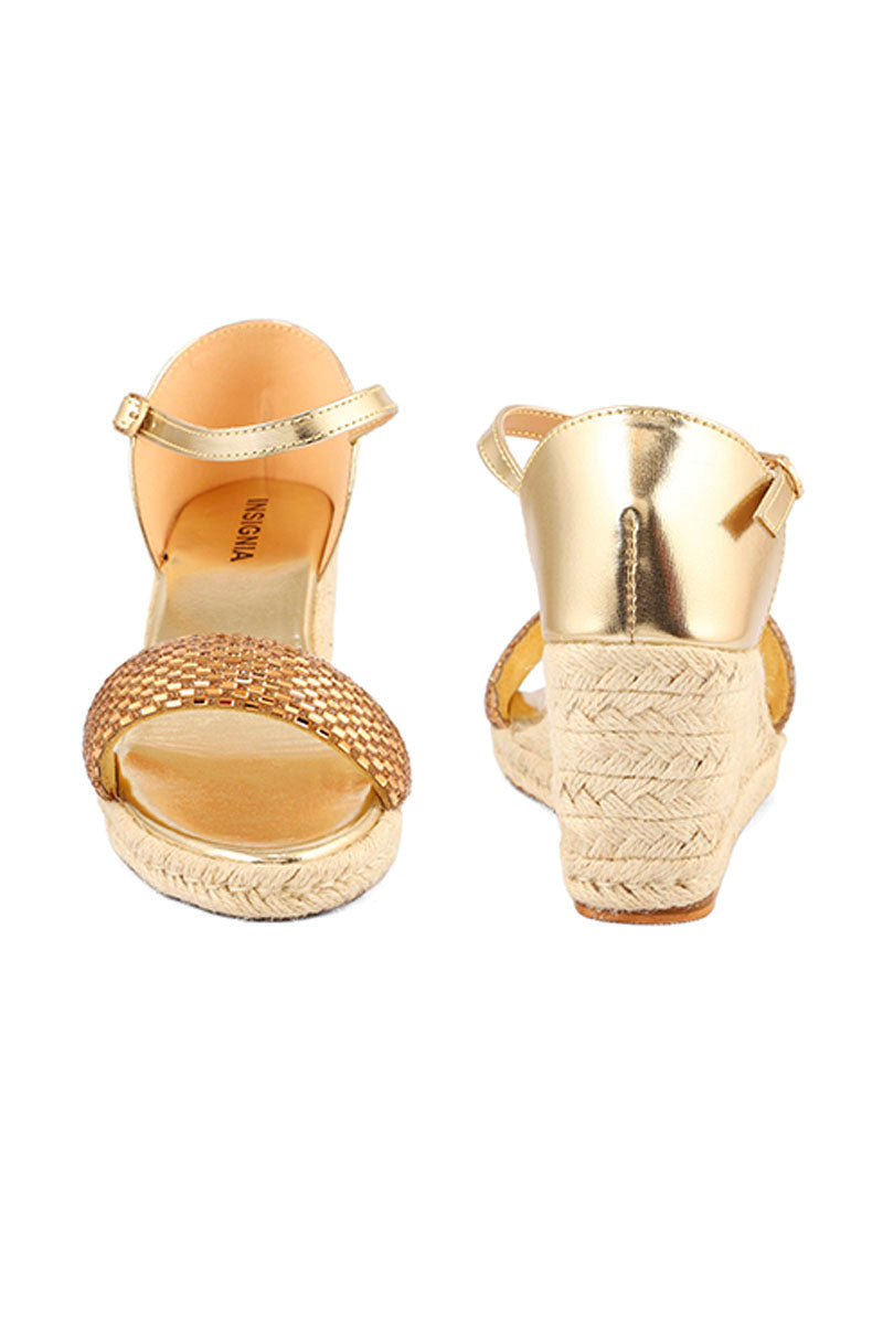 Party Wear Sandal I23690-Golden