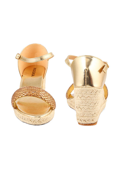 Party Wear Sandal I23690-Golden