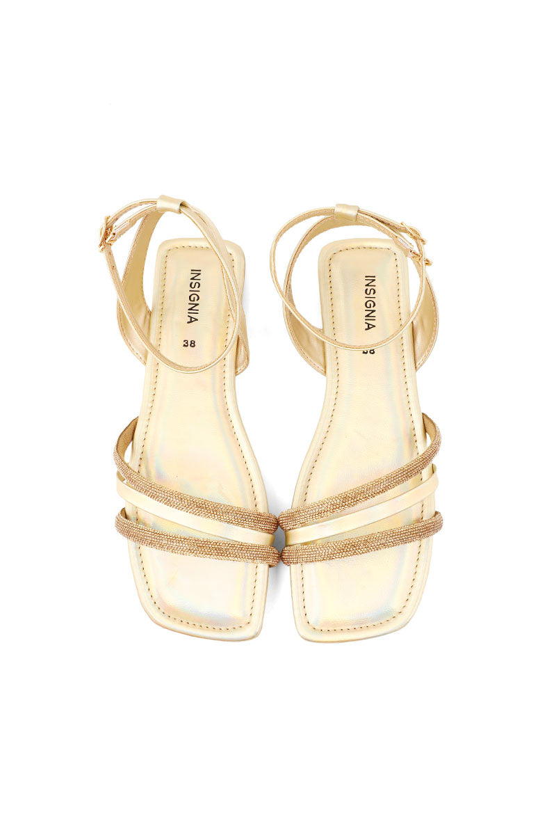 Party Wear Sandal I23696-Golden