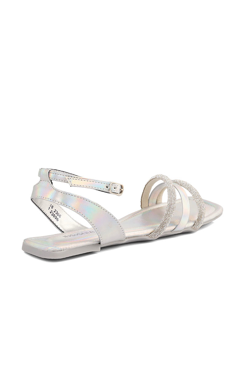 Party Wear Sandal I23696-Silver
