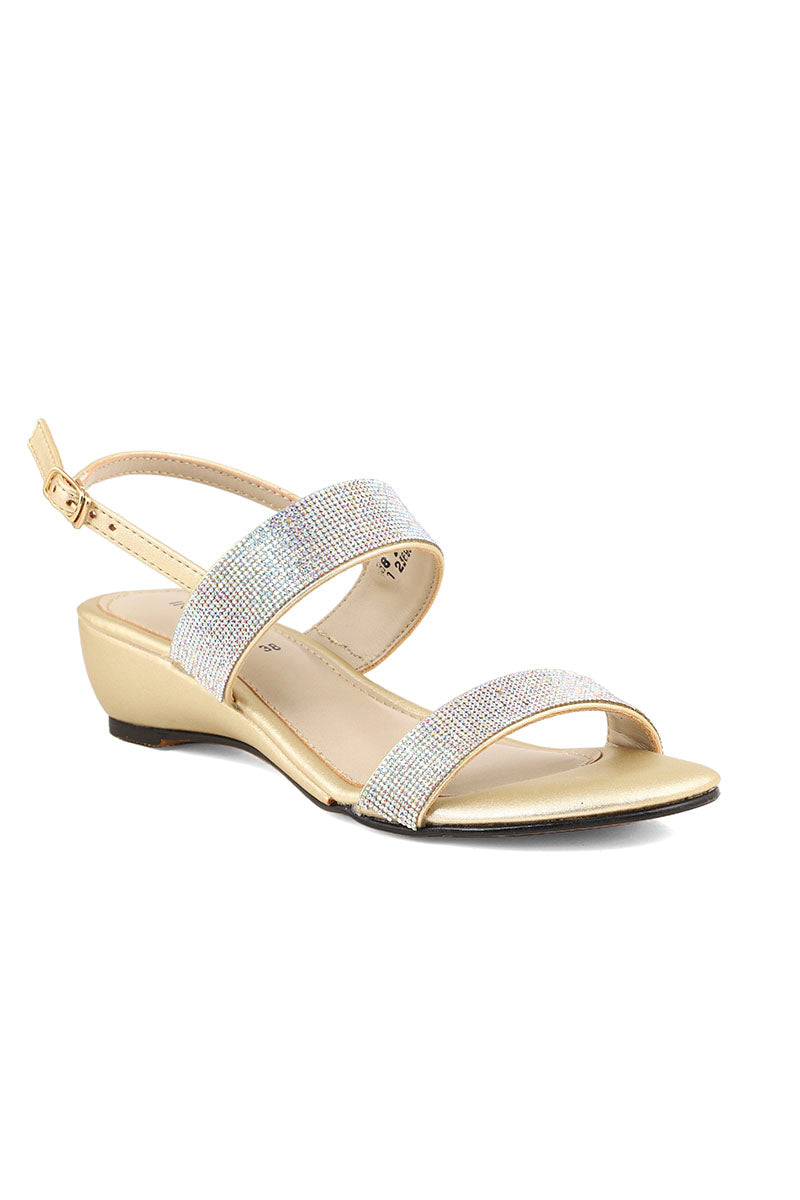 Party Wear Sandal I23698-Golden