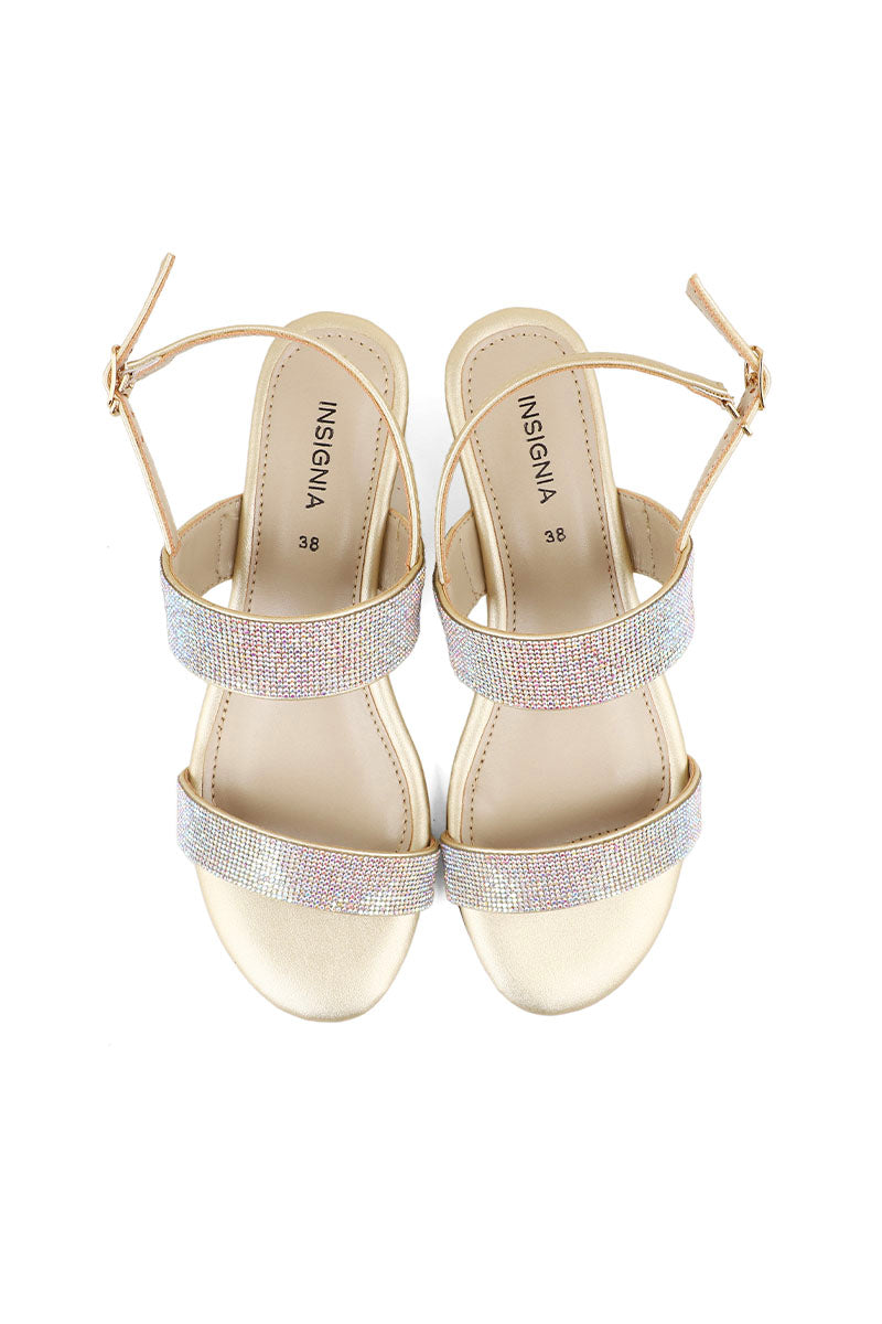 Party Wear Sandal I23698-Golden