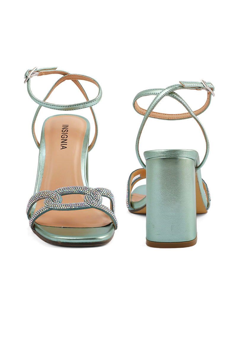 Party Wear Sandal I23699-Mint Green