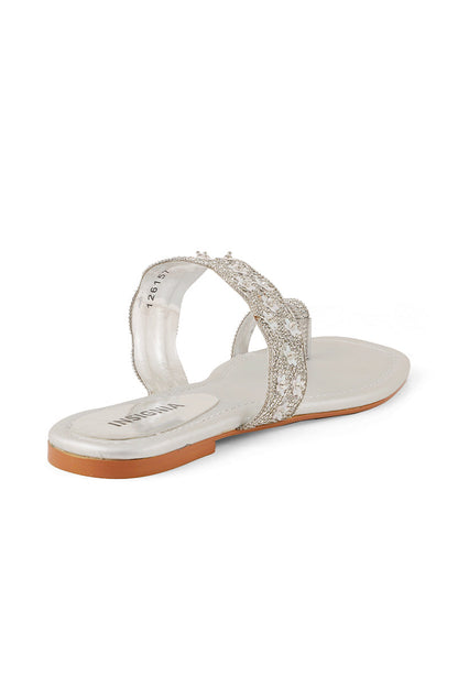 Party Wear Slip On I26157-Silver