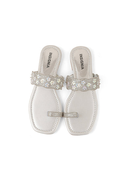 Party Wear Slip On I26157-Silver