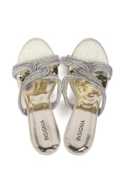 Party Wear Slip On I29224-Golden