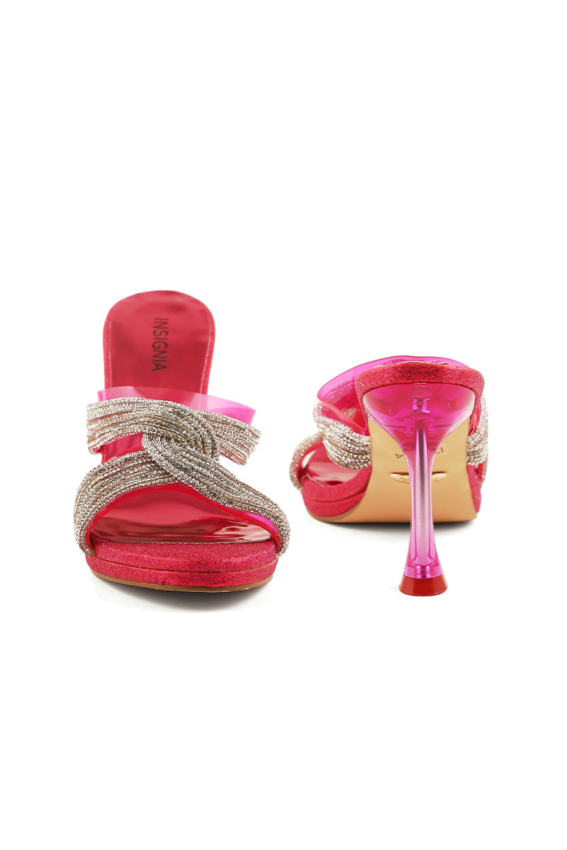 Party Wear Slip On I29224-Peach