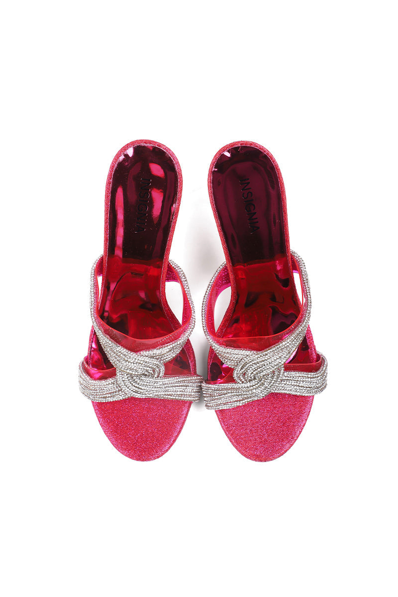 Party Wear Slip On I29224-Peach