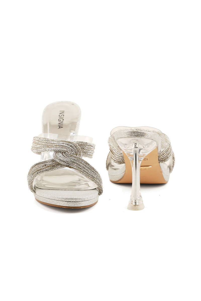 Party Wear Slip On I29224-Silver
