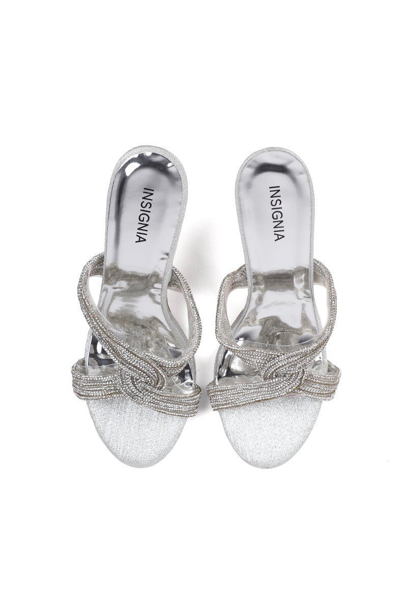 Party Wear Slip On I29224-Silver