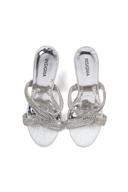 Party Wear Slip On I29224-Silver
