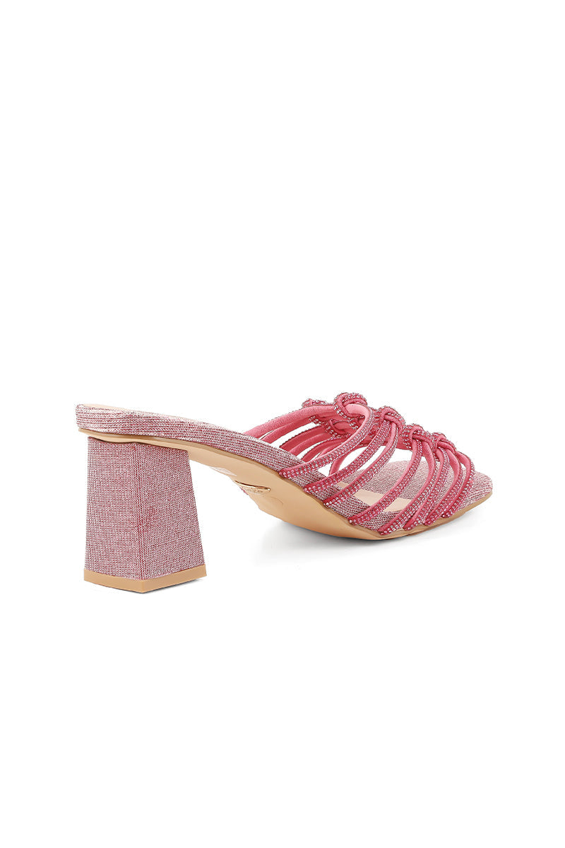 Party Wear Slip On I29225-Peach