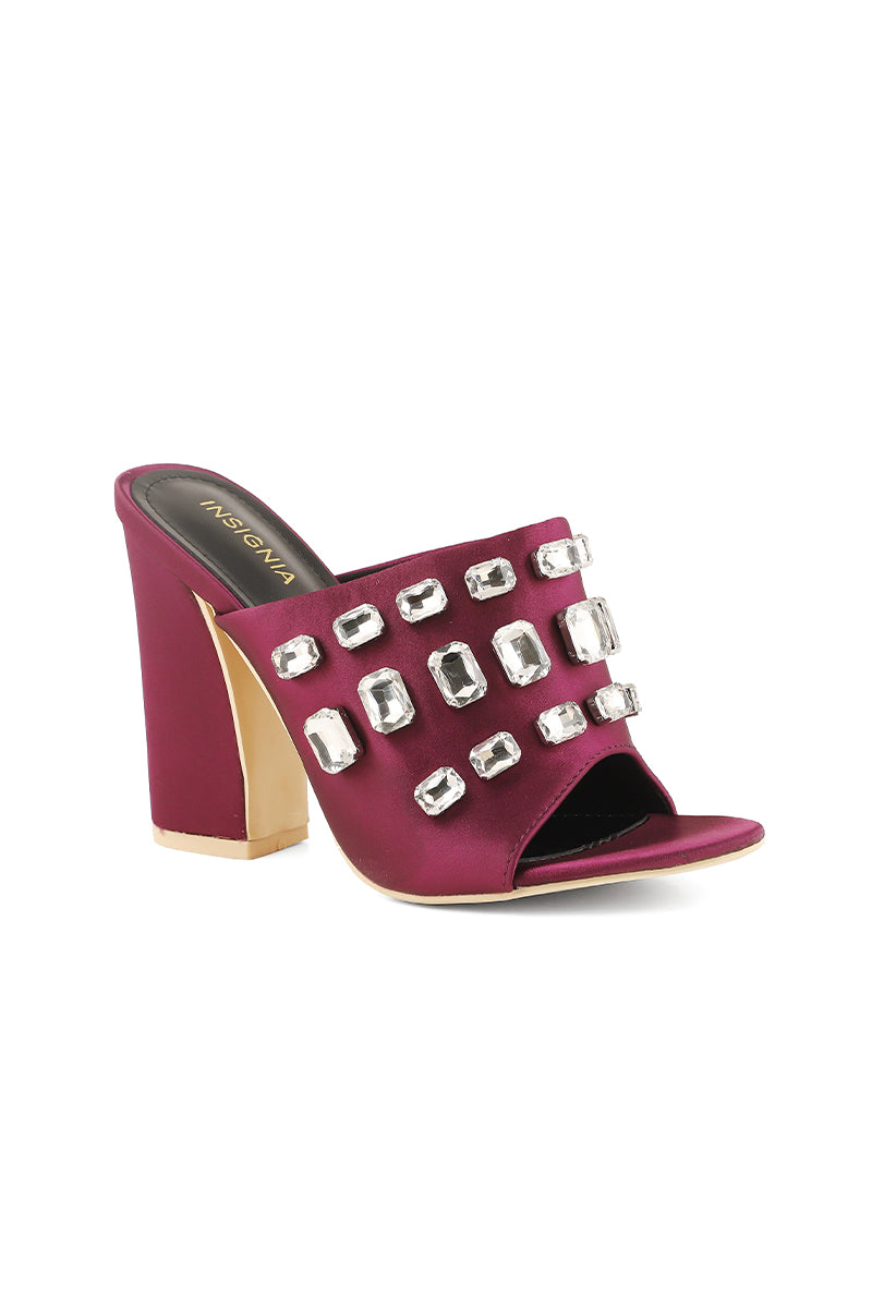 Party Wear Slip On I29228-Purple