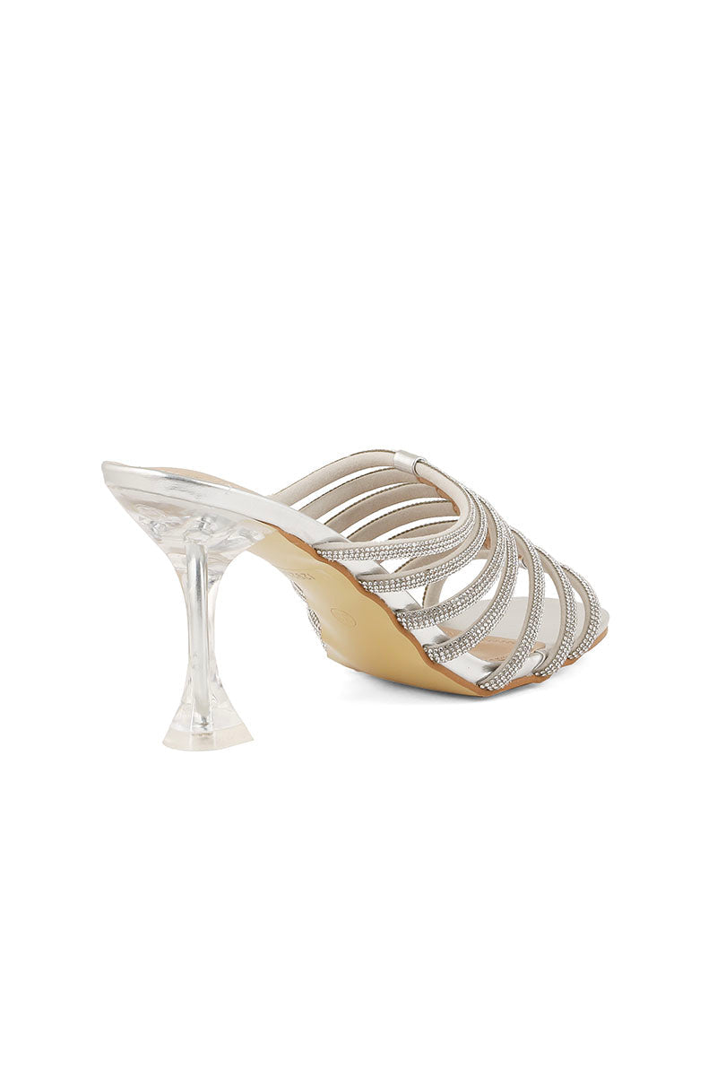 Party Wear Slip On I29236-Silver
