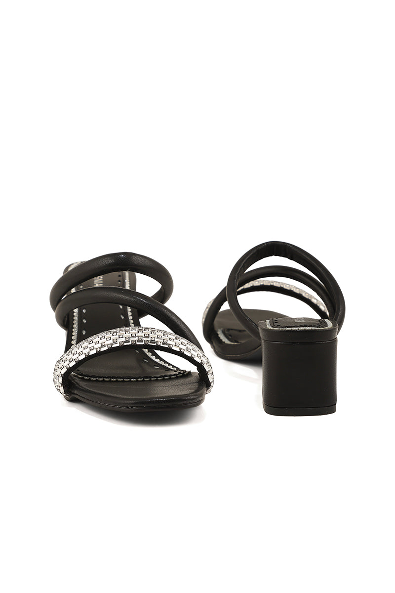 Party Wear Slip On I29240-Black