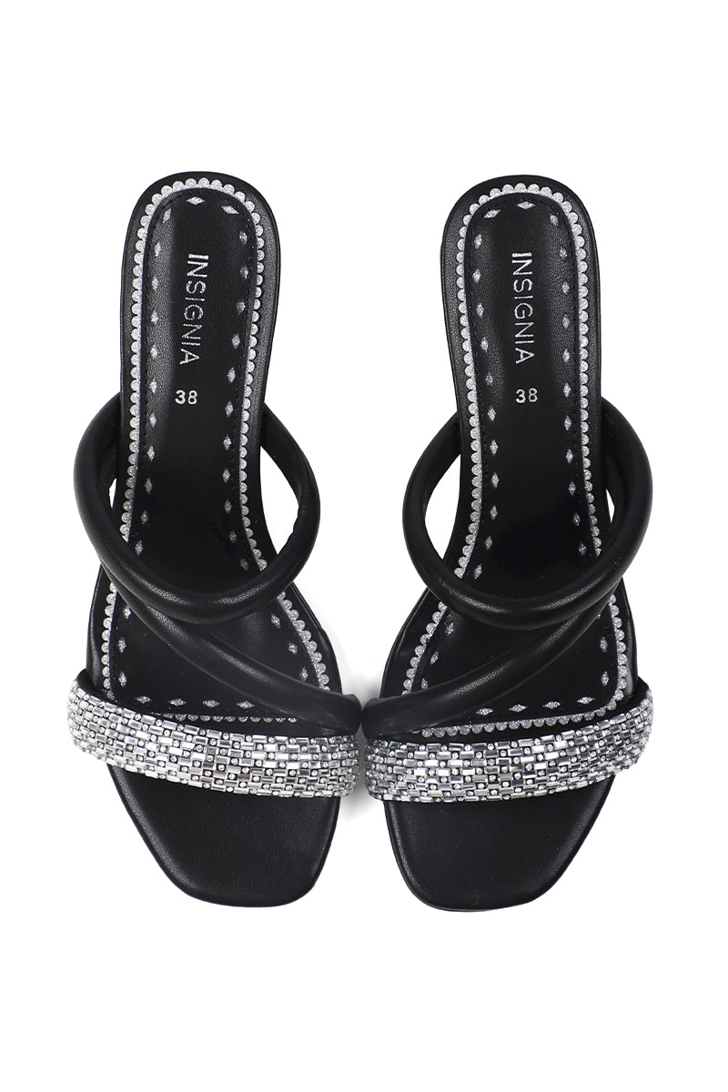 Party Wear Slip On I29240-Black