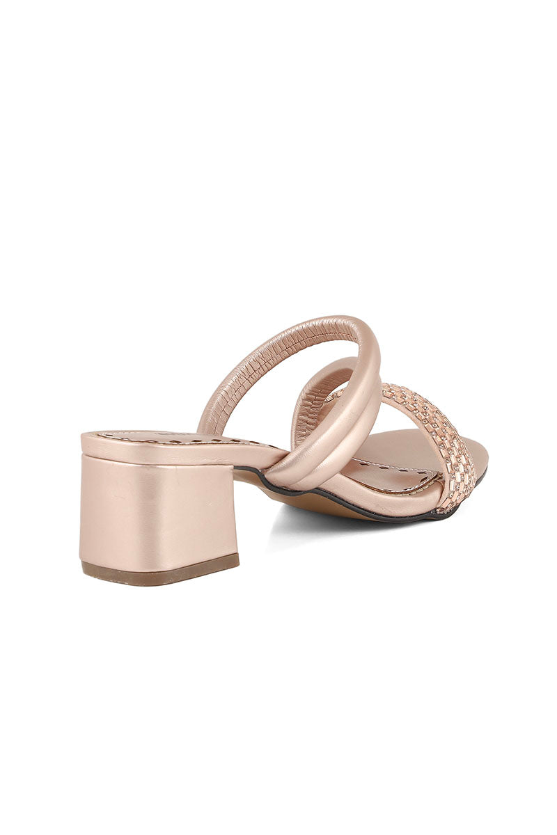 Party Wear Slip On I29240-Peach