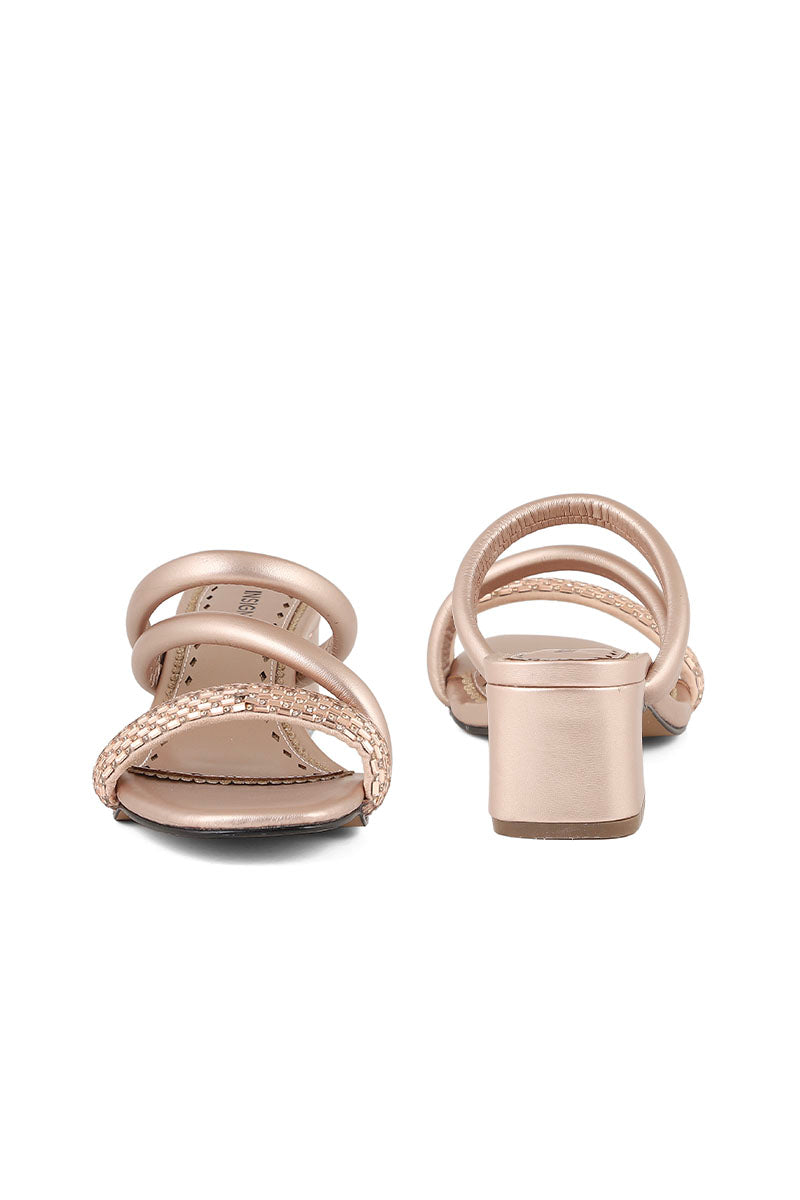 Party Wear Slip On I29240-Peach