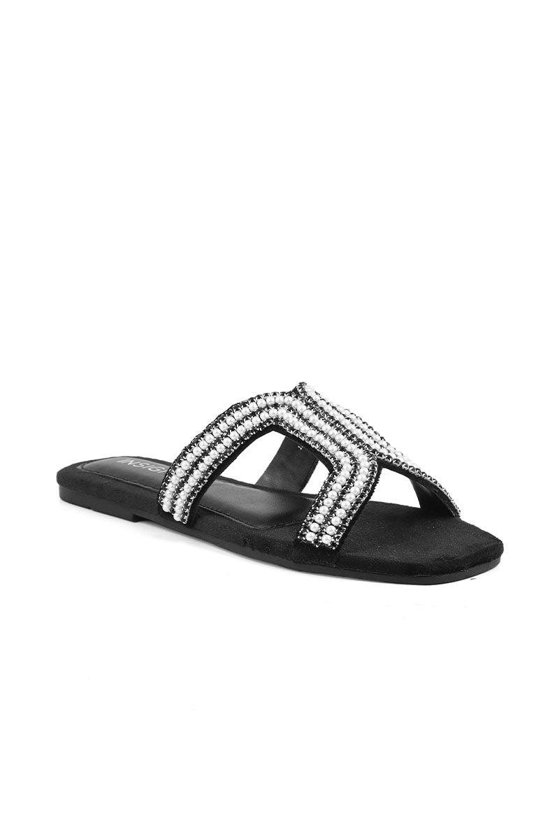 Party Wear Slip On I29241-Black