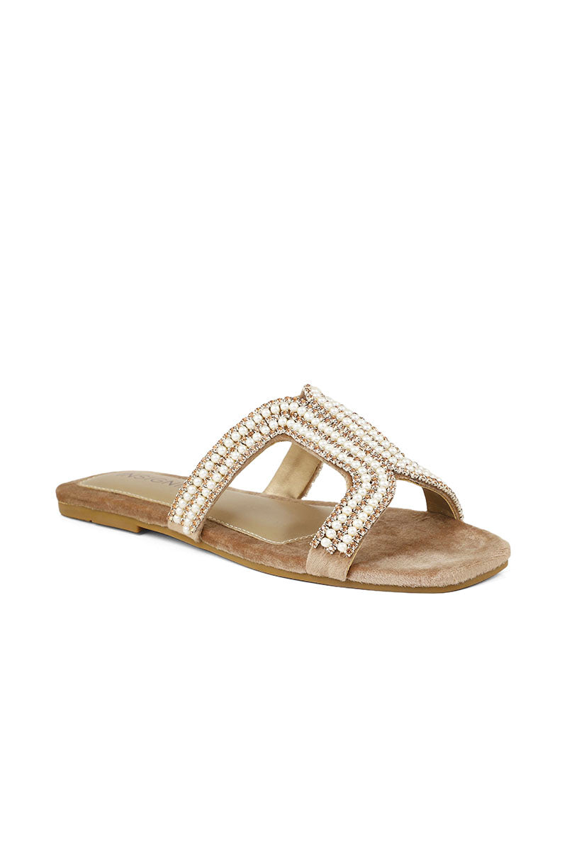Party Wear Slip On I29241-Fawn