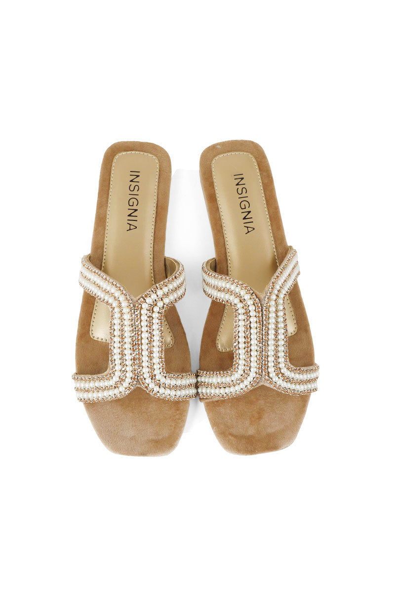 Party Wear Slip On I29241-Fawn