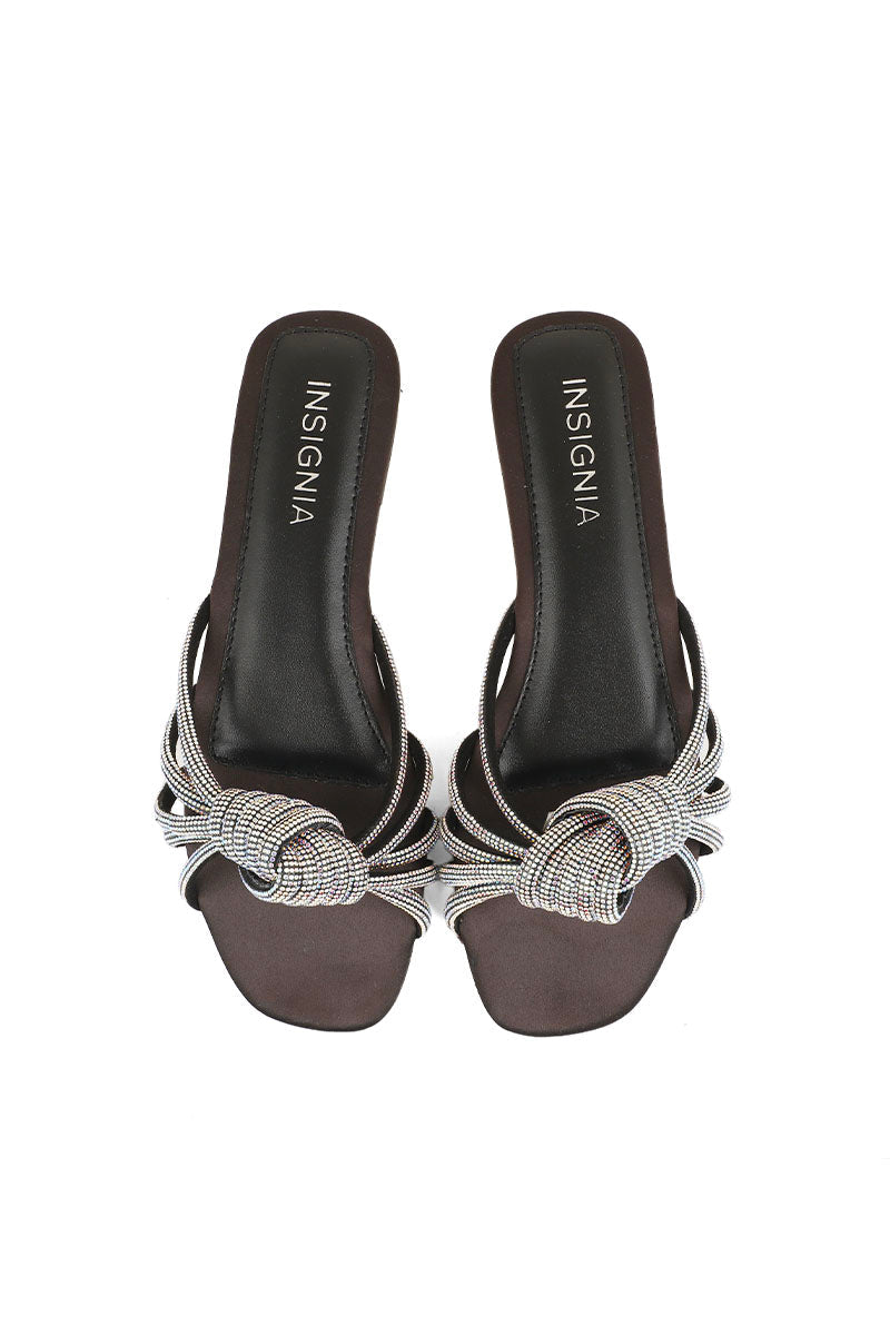 Party Wear Slip On I29242-Black