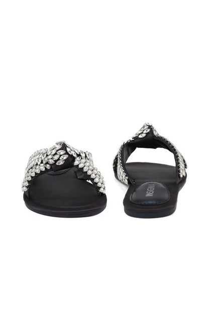 Party Wear Slip On I29243-Black