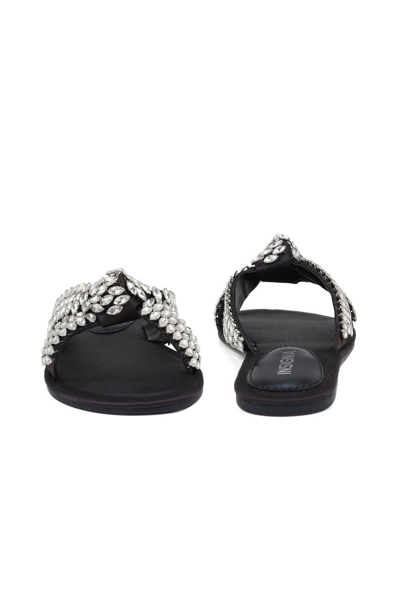 Party Wear Slip On I29243-Black