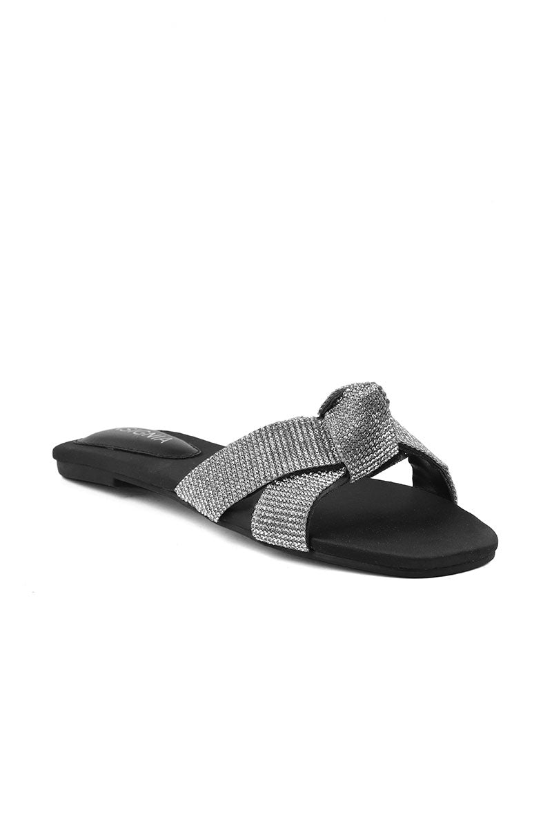 Party Wear Slip On I29244-Black