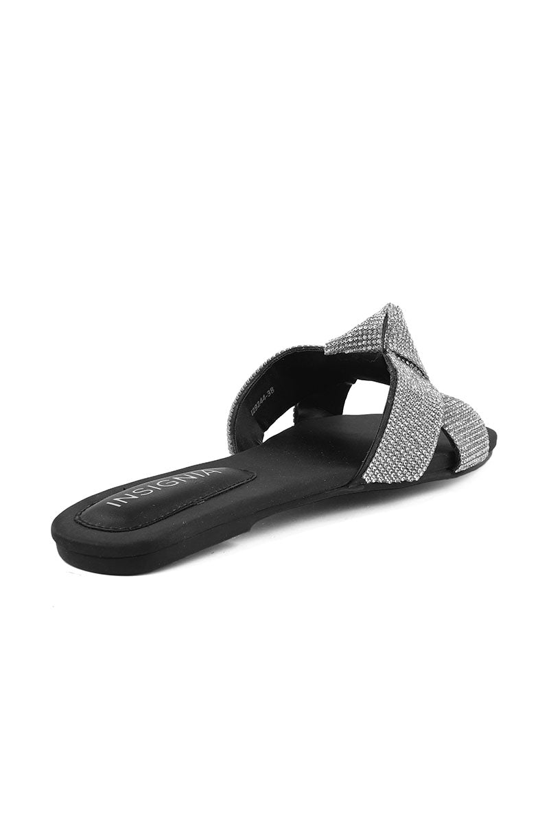 Party Wear Slip On I29244-Black